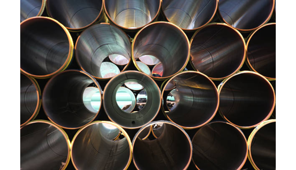 A close up shot of pipes.